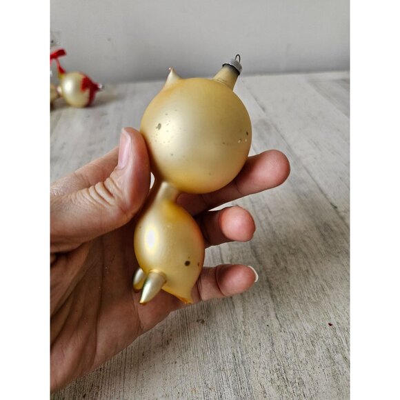 Vintage carlini owl bird Italian ornament RARE glass Xmas tree - Picture 3 of 10